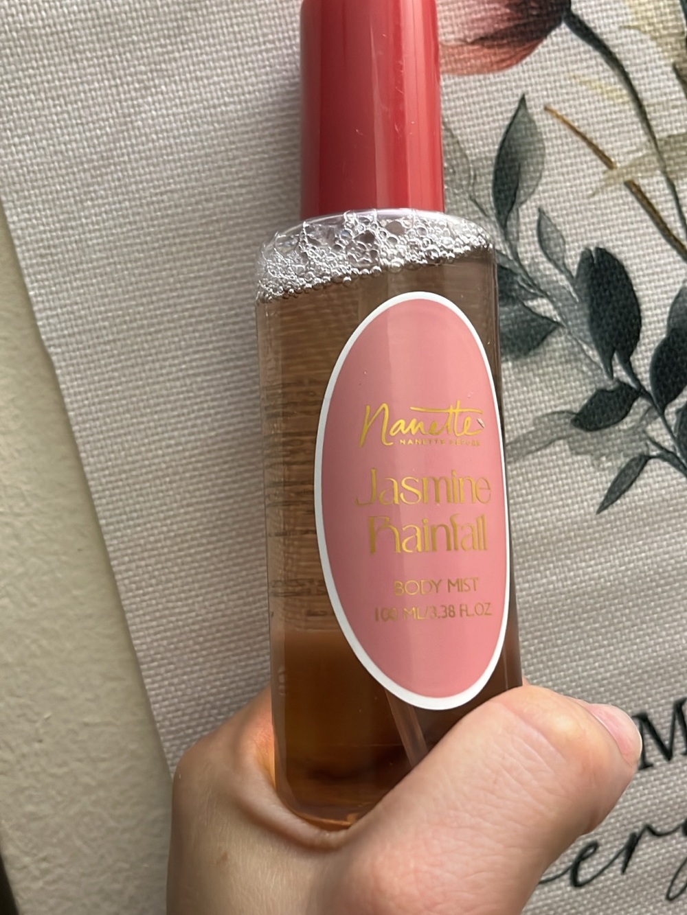 Jasmine Rainfall Body Mist - Pink/Coral Cap